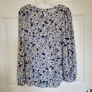 LOFT Floral Print Top